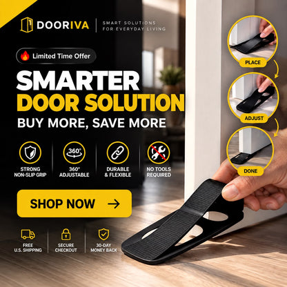 360° Flexible Door Stopper | Heavy Duty Door Holder